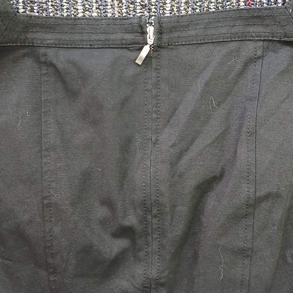 White House Black Market Sheath Black Dress Lace Up Size 2 Nwot - Picture 8 of 8